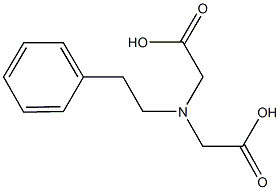 [(carboxymethyl)(2-phenylethyl)amino]acetic acid Struktur