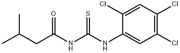 N-(3-methylbutanoyl)-N'-(2,4,5-trichlorophenyl)thiourea Struktur