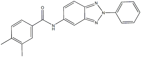 3,4-dimethyl-N-(2-phenyl-2H-1,2,3-benzotriazol-5-yl)benzamide Struktur