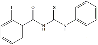 N-(2-iodobenzoyl)-N'-(2-methylphenyl)thiourea Struktur