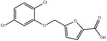 5-[(2,5-dichlorophenoxy)methyl]-2-furoic acid Struktur