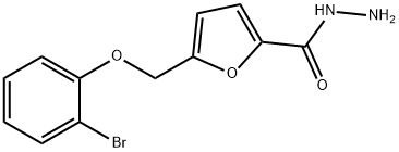 5-[(2-bromophenoxy)methyl]-2-furohydrazide Struktur