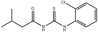 N-(2-chlorophenyl)-N'-(3-methylbutanoyl)thiourea Struktur