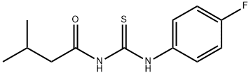 N-(4-fluorophenyl)-N'-(3-methylbutanoyl)thiourea Struktur