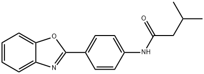 N-[4-(1,3-benzoxazol-2-yl)phenyl]-3-methylbutanamide Struktur