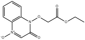 ethyl [(4-oxido-2-oxo-1(2H)-quinoxalinyl)oxy]acetate Struktur