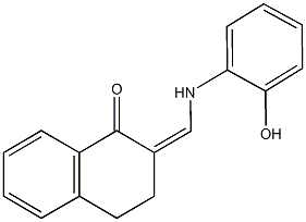 2-[(2-hydroxyanilino)methylene]-3,4-dihydro-1(2H)-naphthalenone Struktur