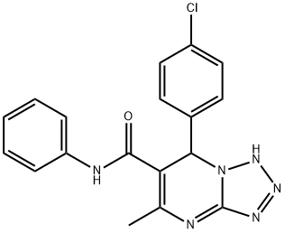 7-(4-chlorophenyl)-5-methyl-N-phenyl-4,7-dihydrotetraazolo[1,5-a]pyrimidine-6-carboxamide Struktur