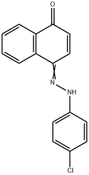 naphthoquinone 1-[(4-chlorophenyl)hydrazone] Struktur