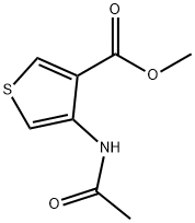 methyl 4-(acetylamino)-3-thiophenecarboxylate Struktur