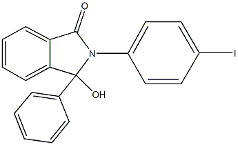 3-hydroxy-2-(4-iodophenyl)-3-phenyl-1-isoindolinone Struktur