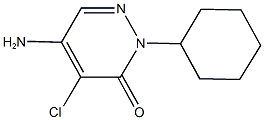 5-amino-4-chloro-2-cyclohexyl-3(2H)-pyridazinone Struktur