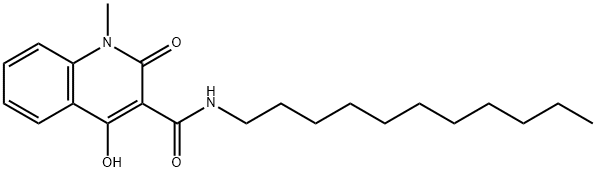 4-hydroxy-1-methyl-2-oxo-N-undecyl-1,2-dihydro-3-quinolinecarboxamide Struktur