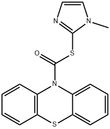 S-(1-methyl-1H-imidazol-2-yl) 10H-phenothiazine-10-carbothioate Struktur