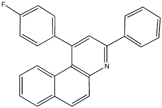 1-(4-fluorophenyl)-3-phenylbenzo[f]quinoline Struktur