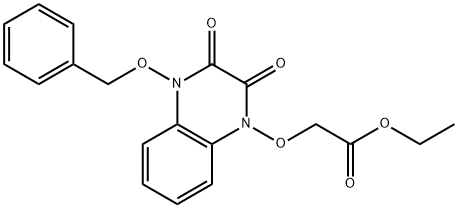 ethyl [(4-(benzyloxy)-2,3-dioxo-3,4-dihydroquinoxalin-1(2H)-yl)oxy]acetate Struktur