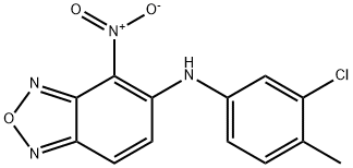 5-(3-chloro-4-methylanilino)-4-nitro-2,1,3-benzoxadiazole Struktur