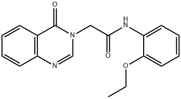 N-(2-ethoxyphenyl)-2-(4-oxo-3(4H)-quinazolinyl)acetamide Struktur