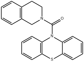 10-(3,4-dihydro-2(1H)-isoquinolinylcarbonyl)-10H-phenothiazine Struktur