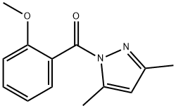 1-(2-methoxybenzoyl)-3,5-dimethyl-1H-pyrazole Struktur