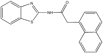 N-(1,3-benzothiazol-2-yl)-2-(1-naphthyl)acetamide Struktur