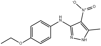 5-(4-ethoxyanilino)-4-nitro-3-methyl-1H-pyrazole Struktur