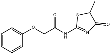 N-(5-methyl-4-oxo-4,5-dihydro-1,3-thiazol-2-yl)-2-phenoxyacetamide Struktur