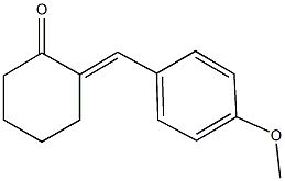 2-(4-methoxybenzylidene)cyclohexanone Struktur