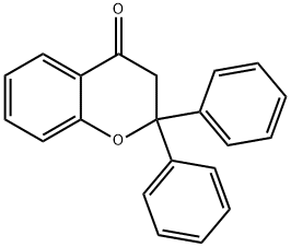 2,2-diphenyl-2,3-dihydro-4H-chromen-4-one Struktur