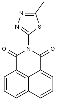 2-(5-methyl-1,3,4-thiadiazol-2-yl)-1H-benzo[de]isoquinoline-1,3(2H)-dione Struktur