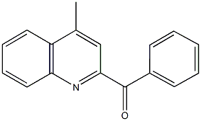 (4-methyl-2-quinolinyl)(phenyl)methanone Struktur