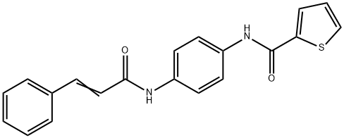 N-[4-(cinnamoylamino)phenyl]-2-thiophenecarboxamide Struktur