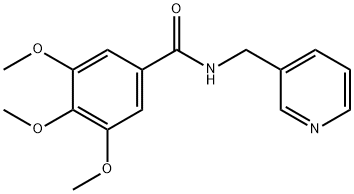 3,4,5-trimethoxy-N-(3-pyridinylmethyl)benzamide Struktur