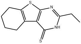 2-ethyl-5,6,7,8-tetrahydro[1]benzothieno[2,3-d]pyrimidine-4(3H)-thione Struktur