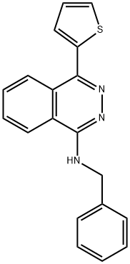 N-benzyl-N-[4-(2-thienyl)-1-phthalazinyl]amine Struktur