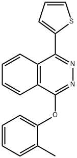 1-(2-methylphenoxy)-4-thien-2-ylphthalazine Struktur