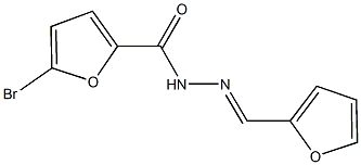 5-bromo-N'-(2-furylmethylene)-2-furohydrazide Struktur