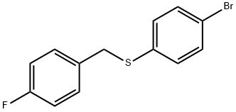 4-bromophenyl 4-fluorobenzyl sulfide Struktur