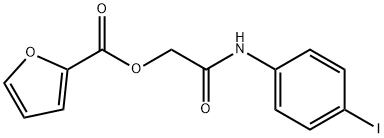 2-(4-iodoanilino)-2-oxoethyl 2-furoate Struktur