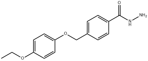 4-[(4-ethoxyphenoxy)methyl]benzohydrazide Struktur