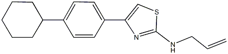 N-allyl-4-(4-cyclohexylphenyl)-1,3-thiazol-2-amine Struktur