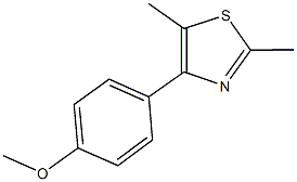 4-(2,5-dimethyl-1,3-thiazol-4-yl)phenyl methyl ether Struktur