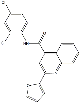 N-(2,4-dichlorophenyl)-2-(2-furyl)-4-quinolinecarboxamide Struktur