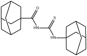 N-(1-adamantyl)-N'-(1-adamantylcarbonyl)thiourea Struktur