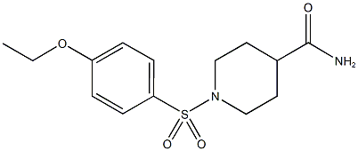 1-[(4-ethoxyphenyl)sulfonyl]-4-piperidinecarboxamide Struktur