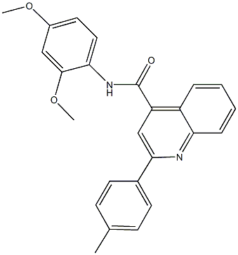 N-(2,4-dimethoxyphenyl)-2-(4-methylphenyl)-4-quinolinecarboxamide Struktur