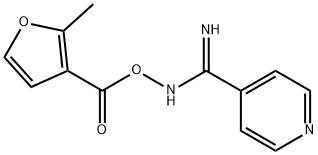 N'-{[(2-methylfuran-3-yl)carbonyl]oxy}pyridine-4-carboximidamide Struktur