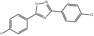 3-(4-chlorophenyl)-5-(4-iodophenyl)-1,2,4-oxadiazole Struktur