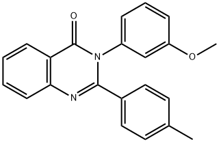 3-(3-methoxyphenyl)-2-(4-methylphenyl)-4(3H)-quinazolinone Struktur