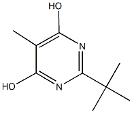 2-tert-butyl-5-methyl-4,6-pyrimidinediol Struktur